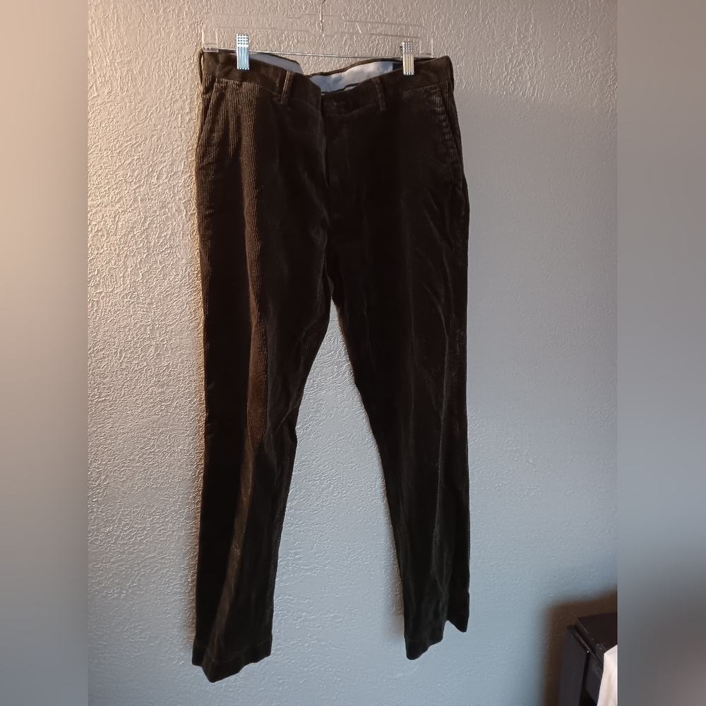 Mens Green/Brown Corduroy Pants